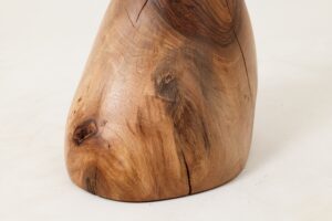 Sculptural Side Table, Stool, Solid Wood, Walnut, Contemporary Design, gallery view 8