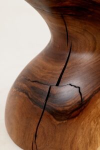 Chair , Carved From Single Piece of Walnut Wood, Log Furniture, gallery view 6