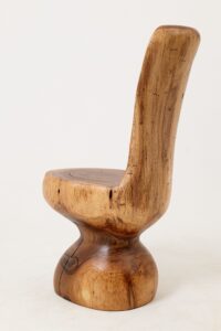 Chair , Carved From Single Piece of Walnut Wood, Log Furniture, gallery view 8