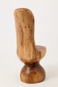 Chair , Carved From Single Piece of Walnut Wood, Log Furniture, gallery view 11