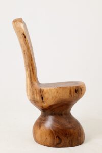 Chair , Carved From Single Piece of Walnut Wood, Log Furniture, gallery view 14