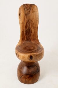 Chair , Carved From Single Piece of Walnut Wood, Log Furniture, gallery view 17