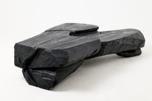 Sculptural Coffee Table, Rustic, Burnt Black Wood, Carved, Handmade, gallery view 18