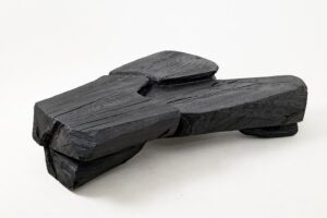 Sculptural Coffee Table, Rustic, Burnt Black Wood, Carved, Handmade, gallery view 19