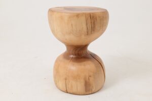 Sculptural Side Table, Stool, Solid Wood, Walnut, Contemporary Design, gallery view 10