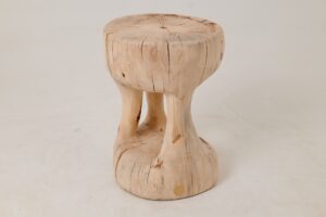 Sculptural Side Table, Stool, Solid Wood, Contemporary Design, gallery view 12