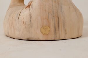 Sculptural Side Table, Stool, Solid Wood, Contemporary Design, gallery view 13